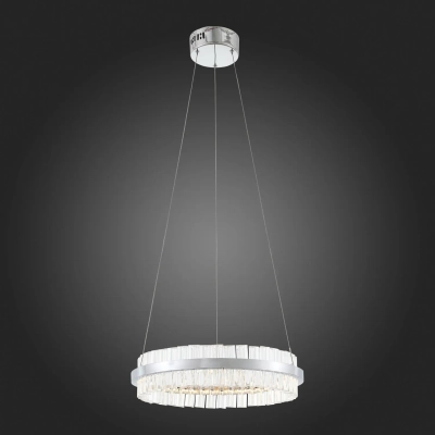SL383.103.01 Светильник подвесной ST-Luce Хром/Хром, Прозрачный LED 1*34W 3000K
