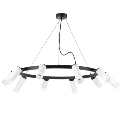 LR0203658651 Люстра RULLO 10х50W GU10 ЧЕРНЫЙ/БЕЛЫЙ (571020+214436-5+214486-5+202431-10)