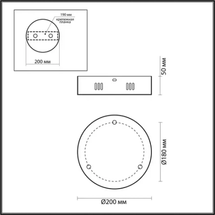 5015/3R L-VISION ODL23 587 золотой цвет Потолочная чаша (доп.основание) VEKIA