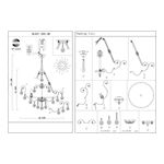 SL421.303.08 Люстра подвесная ST-Luce Бронза/Мульти E14 8*40W