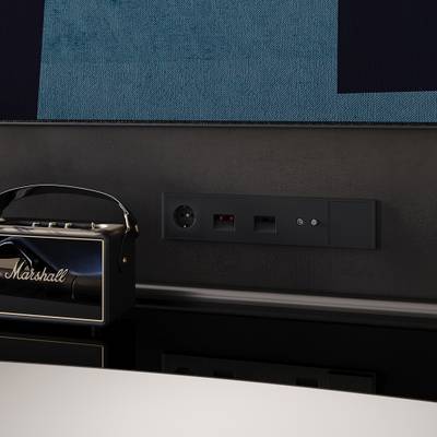 VLS080108 Заглушка VOLTUM S70 с суппортом, (черный матовый) (ТМ Maytoni)