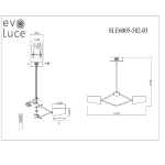 SLE6005-502-03 Светильник потолочный Белый, Хром/Белый LED 3*10W