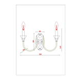 Бра Arte Lamp COLLINETTA A4094AP-2WH, 2хE14
