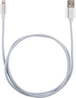 Кабель Energy ET-29-2 USB/Lightning, 2 метра, цвет - серебро
