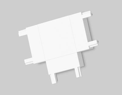 Коннектор T-образный для накладного шинопровода Magnetic Ultra Slim GV1118 WH белый 46*36*6