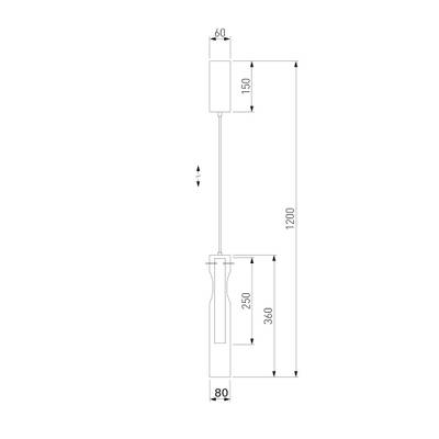 Подвесной светильник LED со стеклянным плафоном 50253/1 LED графит, LED