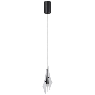 5442/6LA L-VISION ODL_EX26 059 черный/бел.матовый/металл/стекло/акрил Подвес LED 6W 3000K 633Лм AFALINA