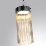 5047/10L L-VISION ODL24 439 черный/светл.янтарный/металл/стекло Подвес LED 10W 4000К 1237Лм PILLARI