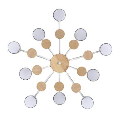 8196/10C COMFI LN25 262 белый, металл/дерево/пластик Потолочный светильник LED GX53 10*9W 220V RONDO