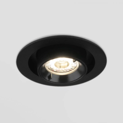 Встраиваемый точечный светодиодный светильник Pispa 10W 4200K черный матовый 9917 LED