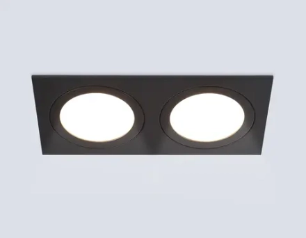 Светильник встраиваемый TN51827/2 BK черный GX53/2 max 15W 215*110*39