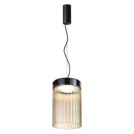 5047/15L L-VISION ODL24 303 черный/светл.янтарный/металл/стекло Подвес LED 15W 4000К 1676Лм PILLARI