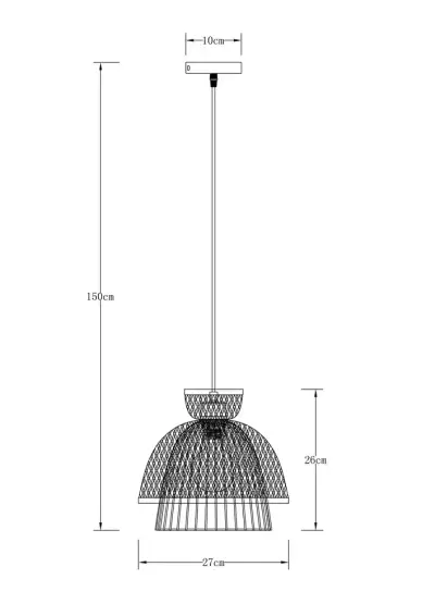 Подвесной светильник Arte Lamp WOODSTOCK A7070SP-1BK, 1хE27