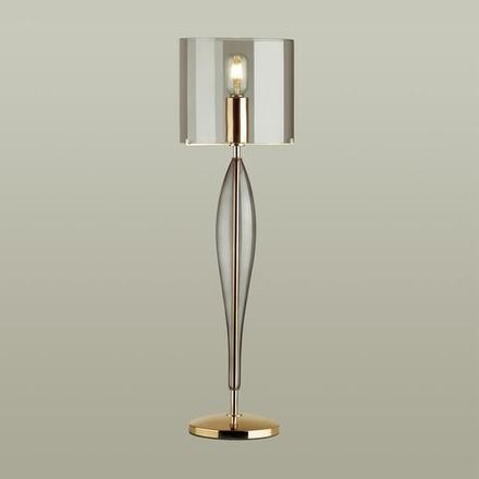 4850/1T STANDING ODL_EX21 189 дымчатый/золото/стекло Высокая Лампа E27 1*60W TOWER