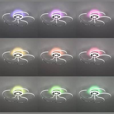 Citilux Джемини CL229251E LED RGB Люстра с пультом Хром