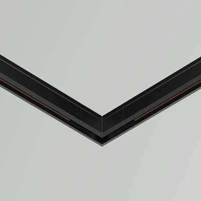 Коннектор угловой, накладной Levity, TRA184CL-11B. TM Maytoni