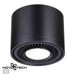 358814 OVER NT21 432 черный Светильник накладной светодиодный IP20 LED 18W 1600Лм 4000K 220V GESSO
