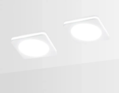 Светодиодный встраиваемый светильник TN141 WH белый LED 4200K 7W 85*85*30