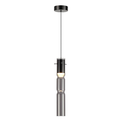 5059/5L PENDANT ODL24 459 черный/дымчатый/металл/стекло Подвес LED 5W 3000K SCROW