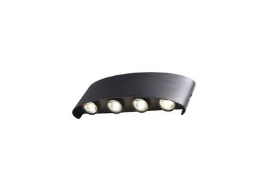 SL089.401.08 Светильник уличный настенный ST-Luce Черный кварцевый LED 8*1W 4000K