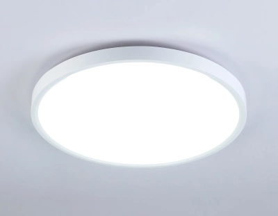 Потолочный светодиодный светильник FZ3001 WH белый IP44 24W+10W 6400+6400К D290*40 (Без ПДУ)