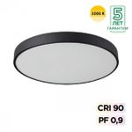 7756/70L MITRA LED SN 097 Светильник металл/акрил/черный LED 60Вт+10Вт(подсветка) 3000K D600 IP20 QUASAR