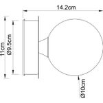 Настенный светильник Arte Lamp AQUA-BOLLA A5663AP-1CC, 1хG9