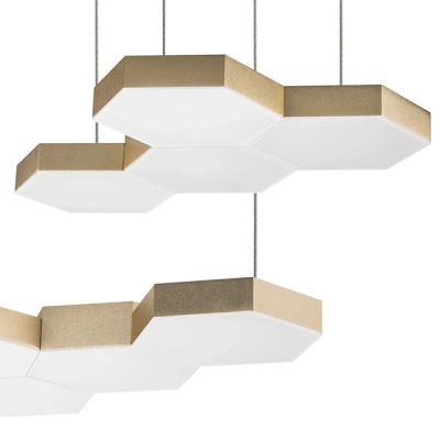 750223 Люстра подвесная FAVO LED-60W 2880LM Satin Gold 4000K Lightstar