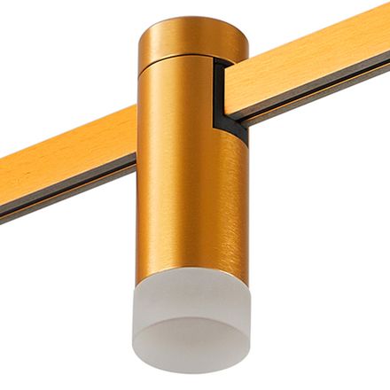 ST812.206.03 Магнитный трековый светильник FARM Золотистый LED 1*3W 3000K 93Lm Ra90 120 IP20 D29xH90 24V