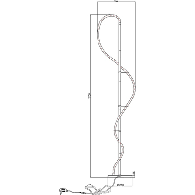 Торшер Arte Lamp KLIMT A2850PN-35PB, 1хLED