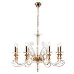 Люстра Crystal Lux CATARINA SP8 V2 GOLD/TRANSPARENT-COGNAC 1361/308