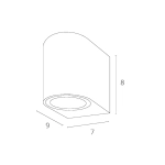 Фасадный светильник Arte Lamp COMPASS A3102AL-1BK, 1хGU10