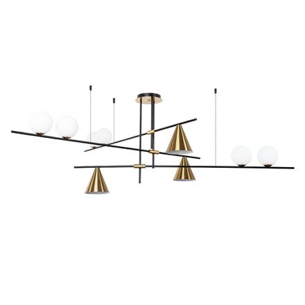 Люстра на штанге Arte Lamp JACOB A7029PL-9BK, 9хE27