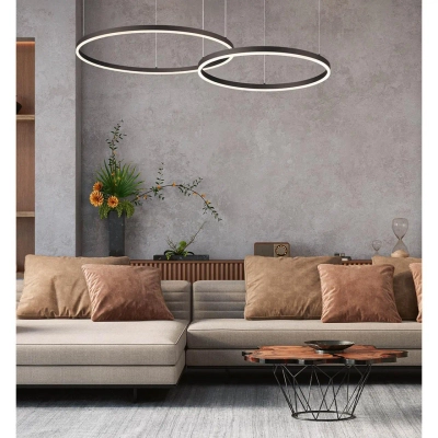 6530/34L LEDIO LN26 262 чёрный Светильник подвесной LED 34W 3000/4000/6000К 220V ECHO