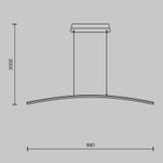 Подвесной светильник Curve 2600-3500К 15Вт, MOD243PL-L18BSK. TM Maytoni