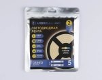 Светодиодная лента GS4612 COB 400Led/10W m/ 24V IP20 4500K/ 5m*5mm*2.1mm кратность резки 20mm (2 конт.)