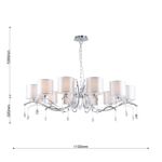 Подвесная люстра Low 2866-12P. ТМ Favourite