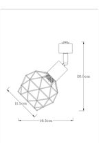 Трековый светильник Arte Lamp SOSPIRO A6141PL-1BK, 1хE14