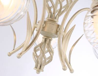 Подвесная люстра TR3066/5 WH/GD белый/золото E27*5 max 40W D590*340