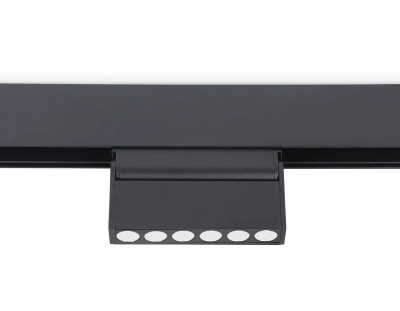 Светильник светодиодный поворотный для шинопровода Magnetic GL4040 BK черный IP20 6W 4200K 48V 24° 115*22*105