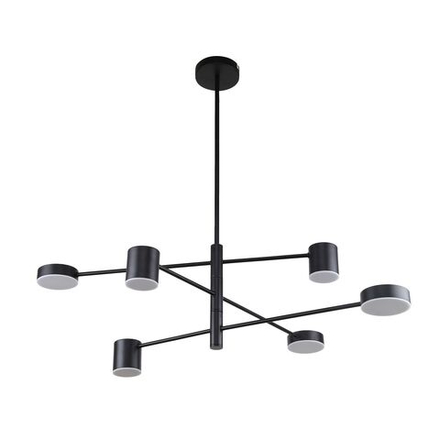 Потолочная люстра Ducan 3094-6P, 3*LED*5W + 3*LED*7W, 1464LM, 4000K. ТМ F-Promo