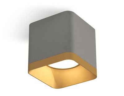 Комплект накладного светильника XS7807004 SGR/SGD серый песок/золото песок MR16 GU5.3 (C7807, N7704)