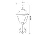 Ландшафтный светильник Arte Lamp BREMEN A1014FN-1BK, 1хE27