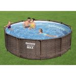 Бассейн каркасный круглый 366*100 см, 9150 л, Steel Pro Max 56709 (набор) Bestway