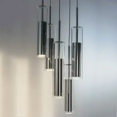 756054 Люстра CILINO 5х40W GU10 CHROME Lightstar