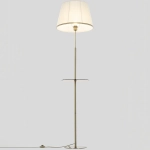 Citilux Линц CL402980T Торшер бронза со столиком и белым абажуром