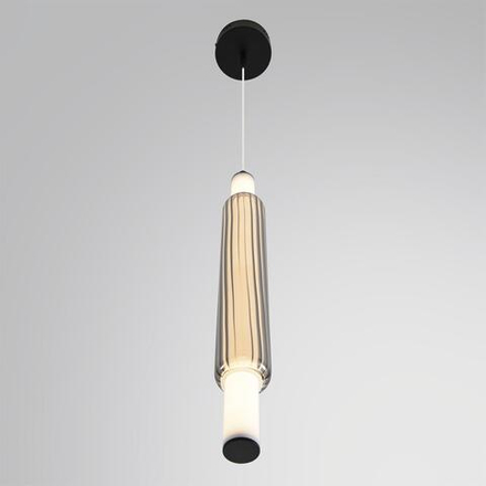 6556/15WCL LEDIO LN26 280 черный/дымчатый, металл/акрил/стекло Бра/подвес LED 15W 4000К 220V TRENDY