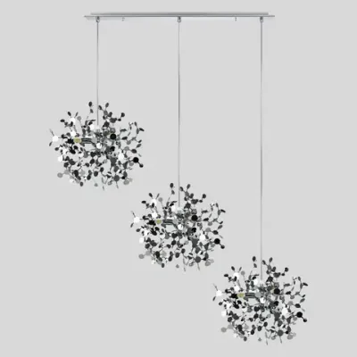 L3PL721134 Подвес тройной линейный EXTRA 3x3x5W(led) G9  (721134 - 3 + 572124 -1) ХРОМ Lightstar