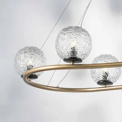 815263 Люстра BARI 6х10W(led) G9 ЗОЛОТО/ЧЕРНЫЙ МАТОВЫЙ Lightstar