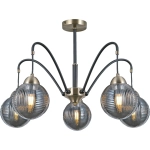 IL0433-5PSQ-79 BK AB светильник потолочный ILLUMICO, E27х5